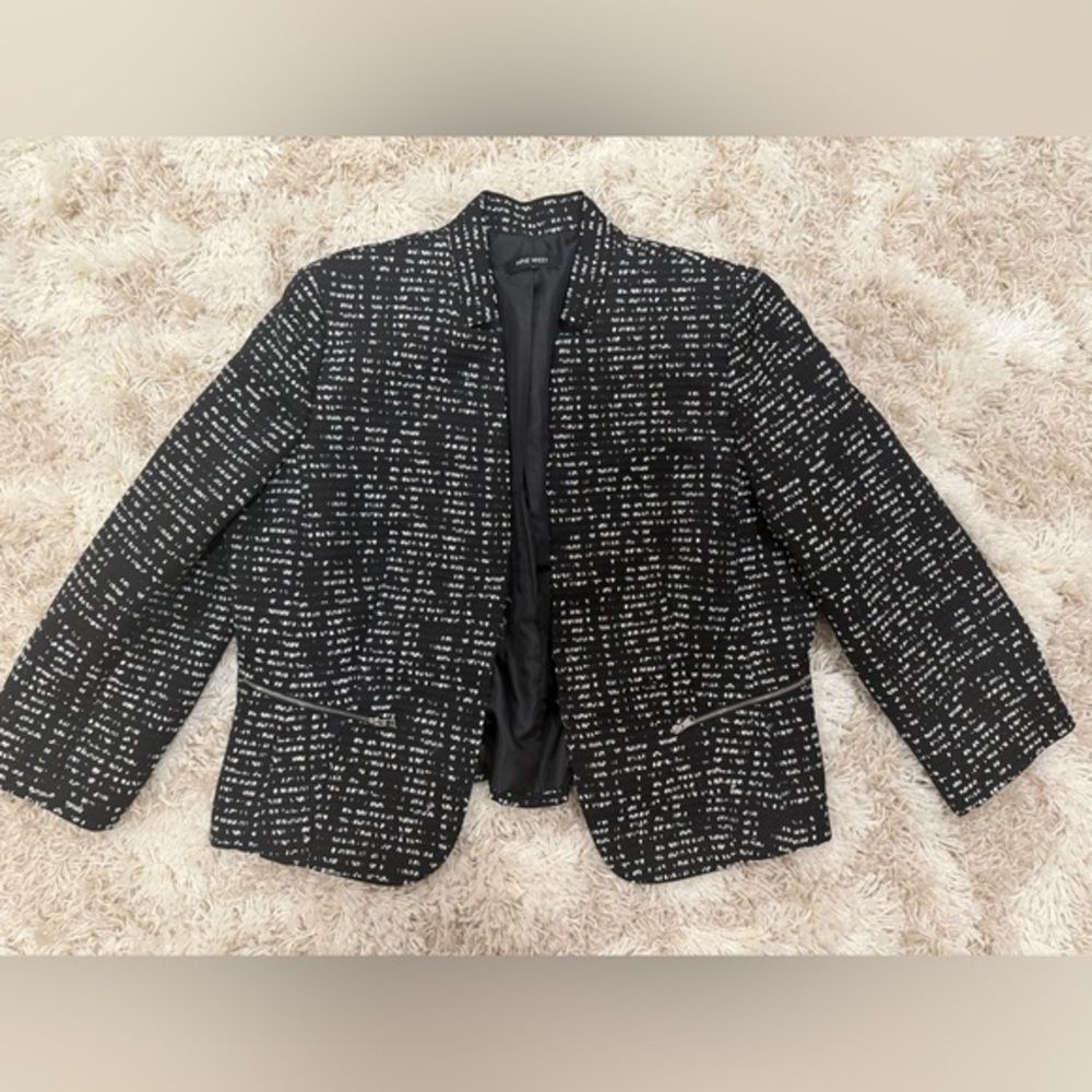 Nine West Womens Jacket Blazer Business Casual Longsleeve Elegant Size - 16